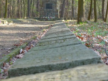 Park Krajobrazowy Wzniesień Łódzkich - cmentarz z I Wojny Światowej w Poćwiardówce, 